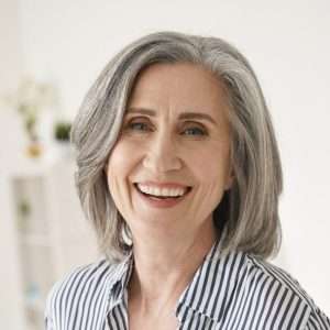 smiling with dental implants
